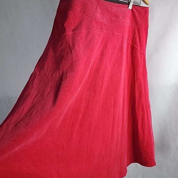 Pink Corduroy A~Line Skirt - Picture 1 of 7